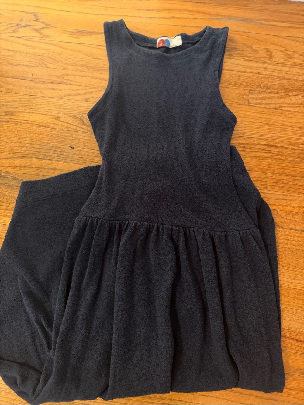 Navy Freepeople Terrycloth Dress